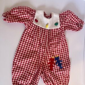 Vintage Peaches N’ Cream baby romper